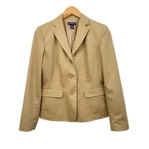ANN TAYLOR Tan Camel Career Blazer Size 4